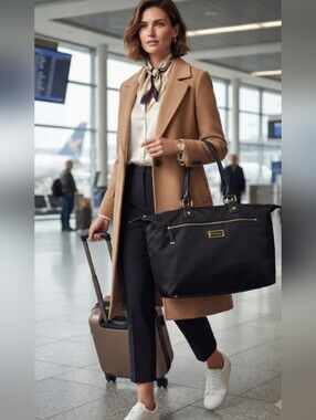 Calvin Klein Black Travel Tote Bag/Weekender Bag - Sleek Everyday Carry